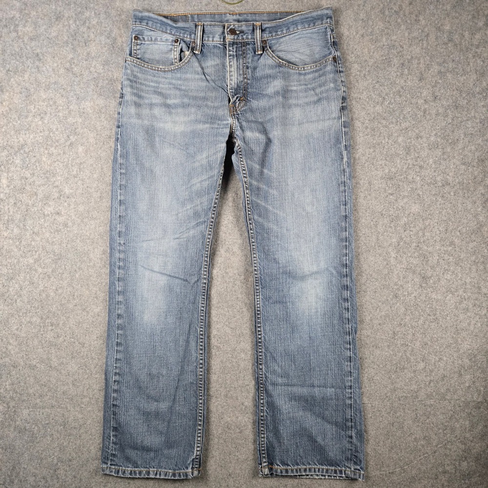 Levi Strauss 559 Relaxed Straight Jeans Mens 34x29 Blue Denim Classic Workwear